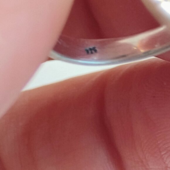 Southwest Sterling Silver Turquoise Ring w/Amazing Matrix Adjustable Size 7 - Picture 5 of 7